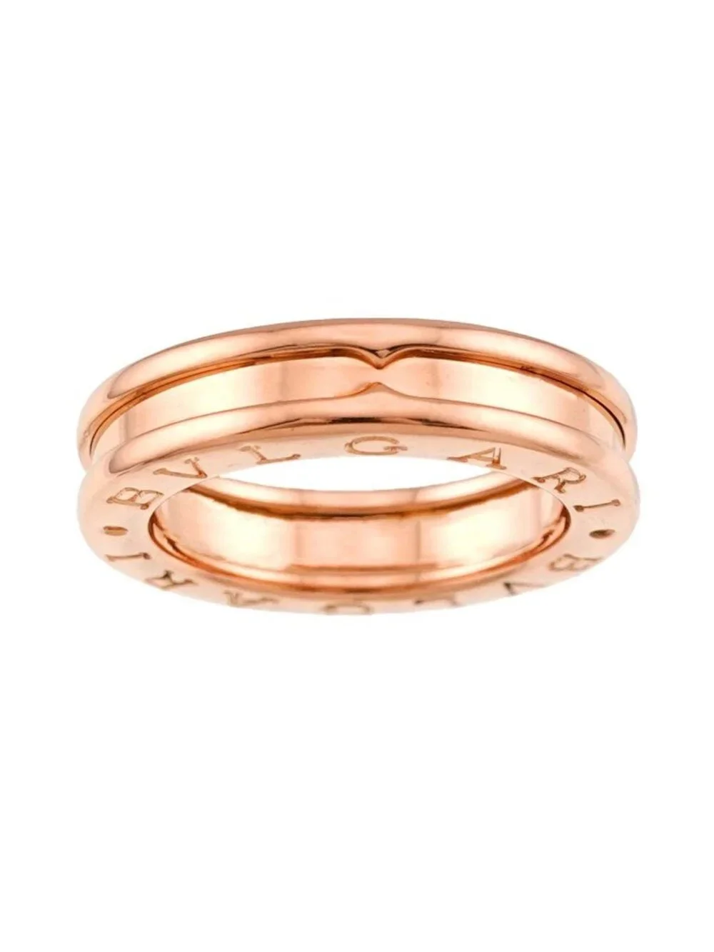 Bvlgari Band 48 Ring 18K Pink Gold